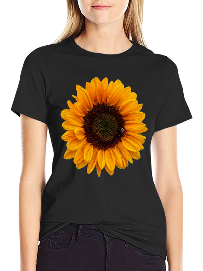Sunflower Graphic Tee - Black Unisex T-Shirt