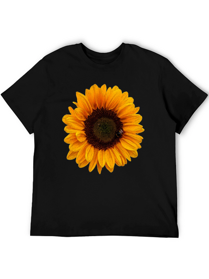 Sunflower Graphic Tee - Black Unisex T-Shirt