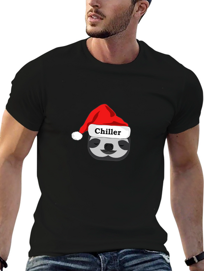 Chiller Sloth Santa Hat T-Shirt