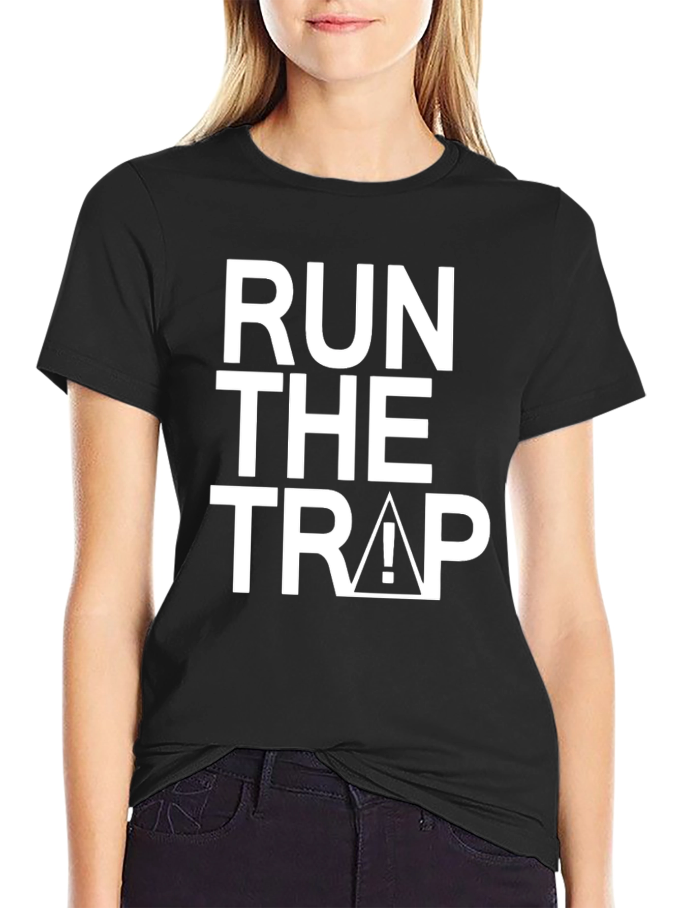 Run the Trap Graphic Tee - Black