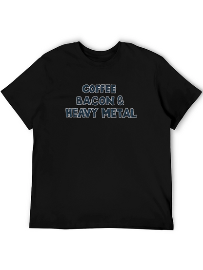 Coffee Bacon & Heavy Metal Graphic Tee