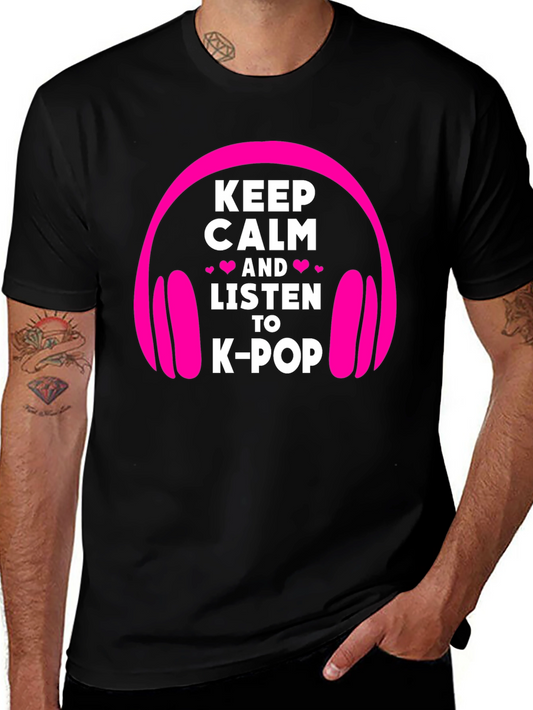 Keep Calm & Listen to K-Pop Graphic Tee
