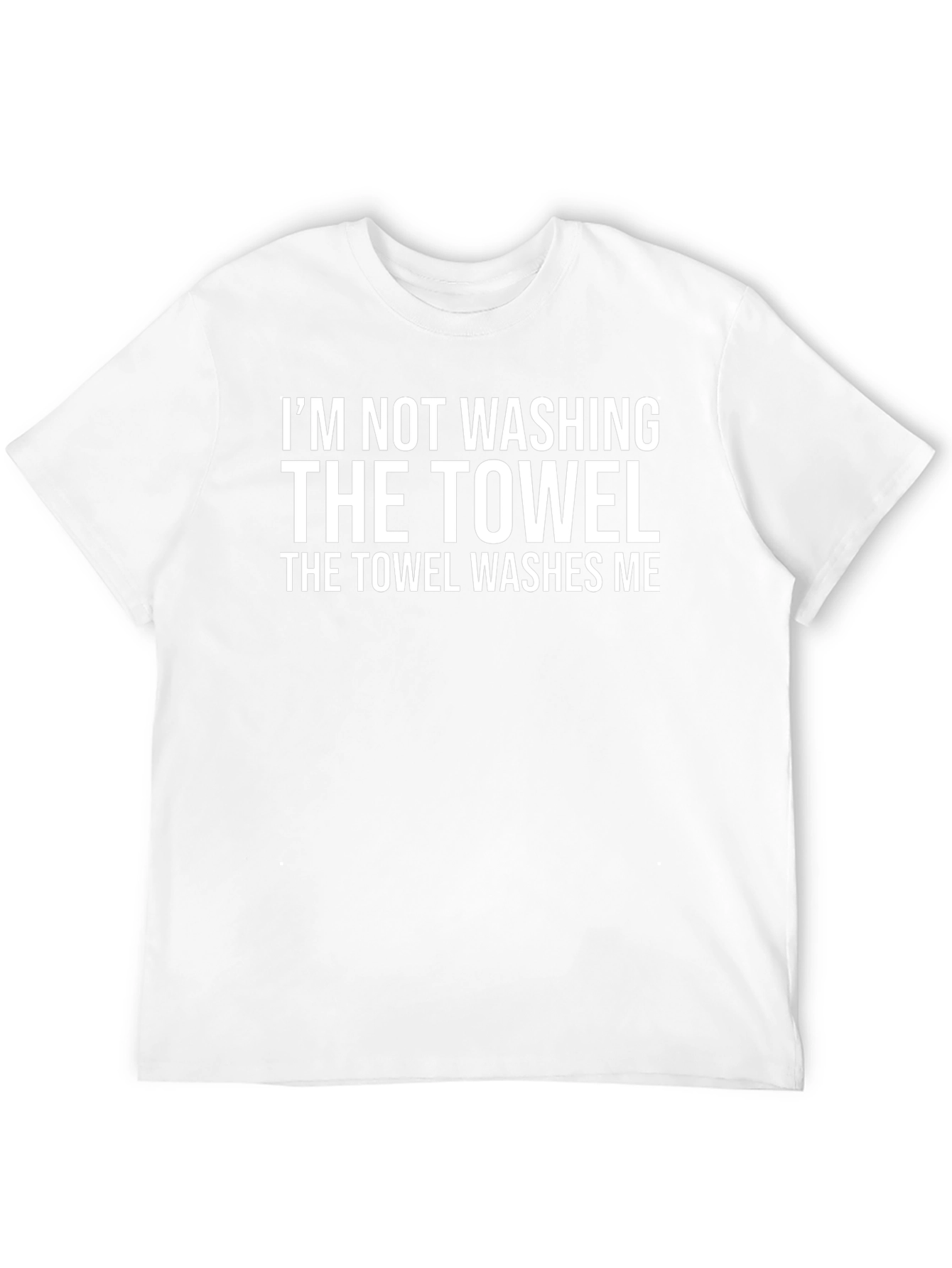 Funny Towel Washes Me Black T-Shirt