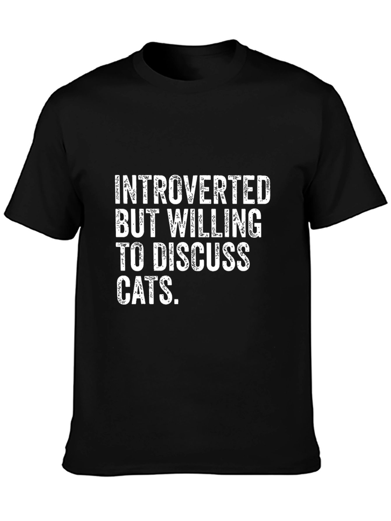 Introverted Cat Lover T-Shirt - Funny Tee