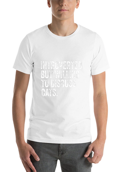 Introverted Cat Lover T-Shirt - Funny Tee