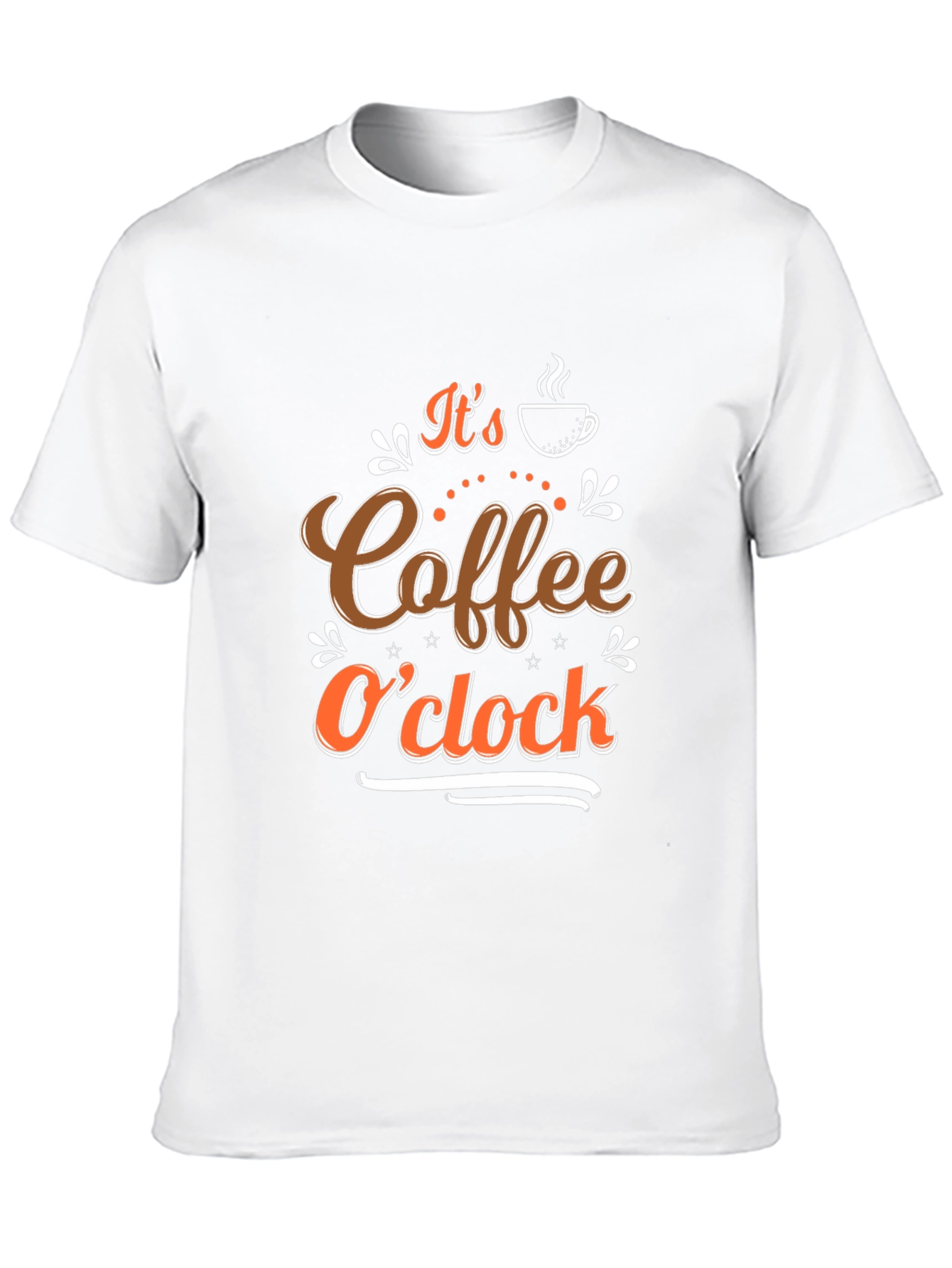 Coffee OClock Black T-Shirt - Brewtiful Design