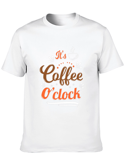 Coffee OClock Black T-Shirt - Brewtiful Design