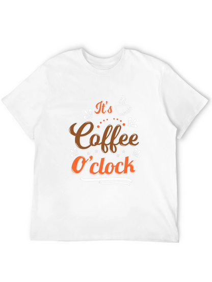 Coffee OClock Black T-Shirt - Brewtiful Design