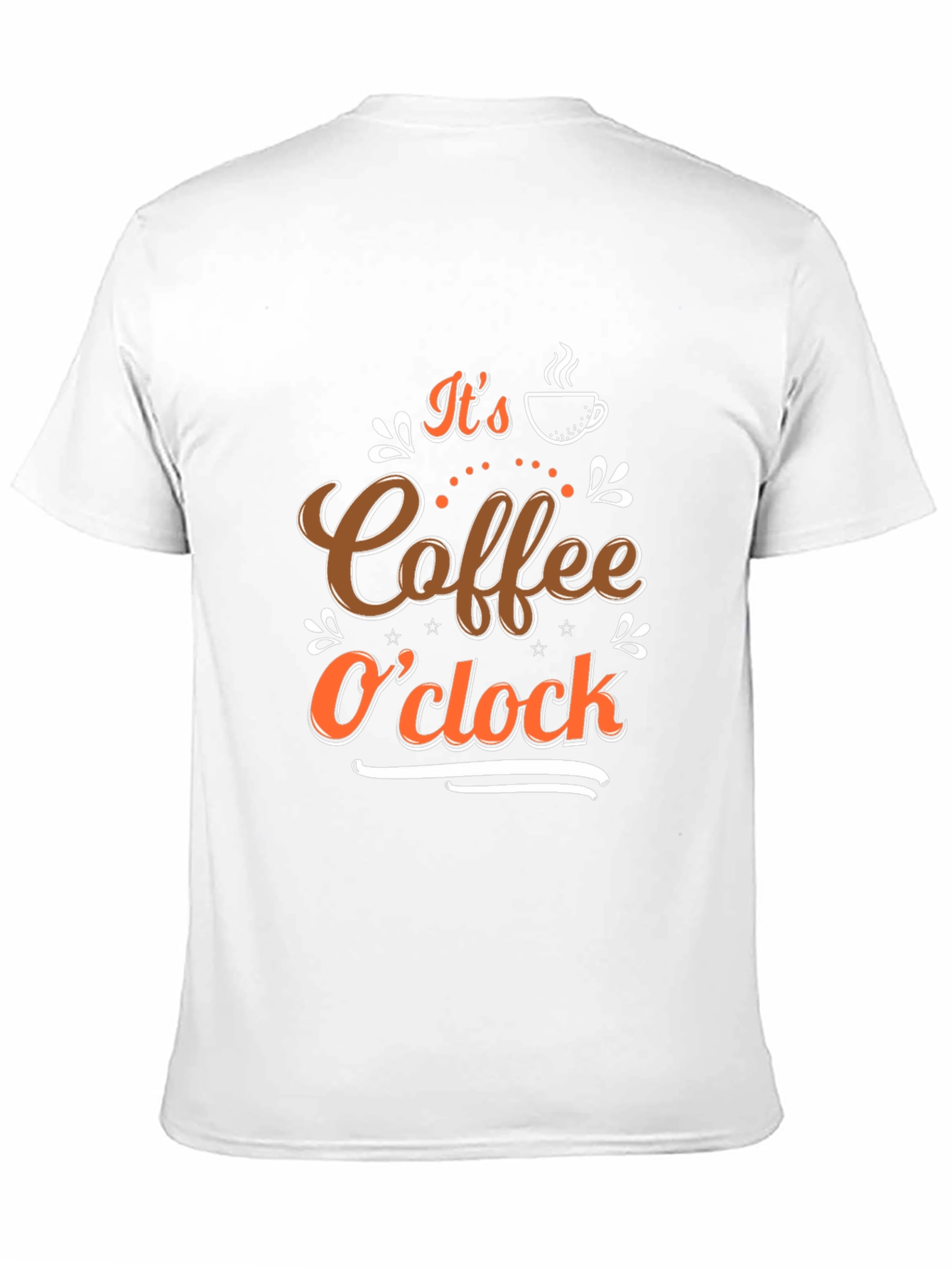 Coffee OClock Black T-Shirt - Brewtiful Design