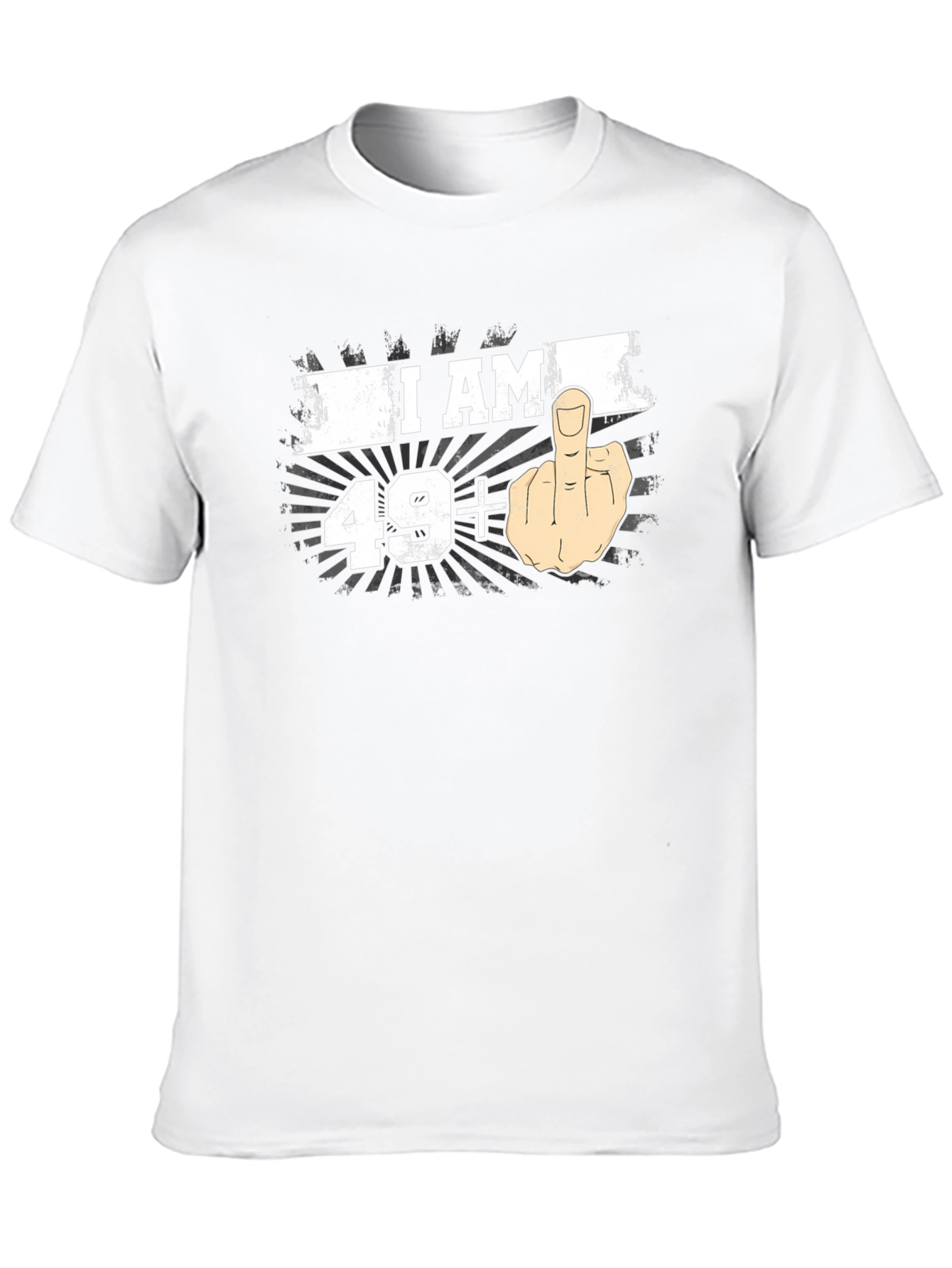I AM 49+ Middle Finger T-Shirt