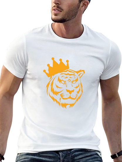 Tiger King Graphic Print Black T-Shirt