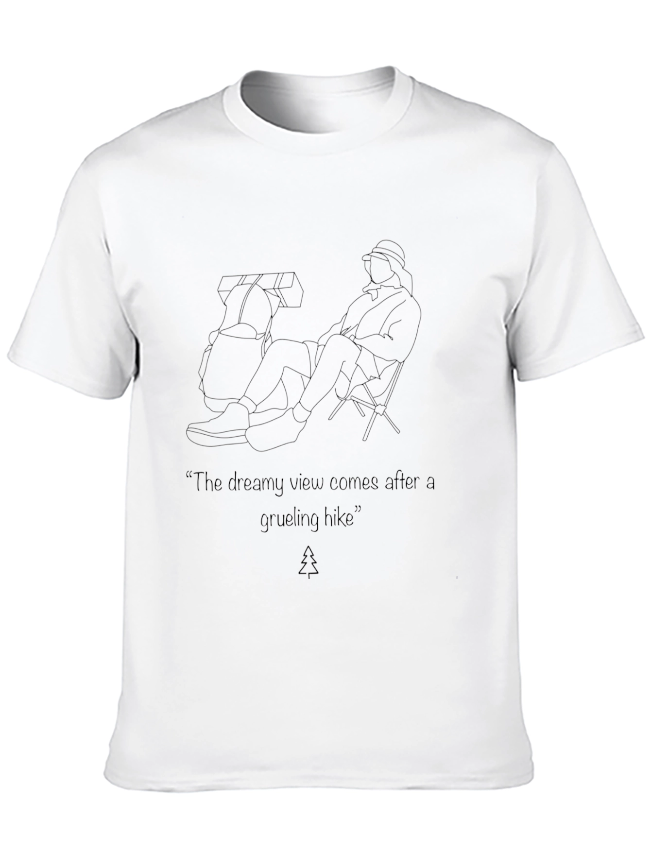 Dreamy View Hiking T-Shirt - Black