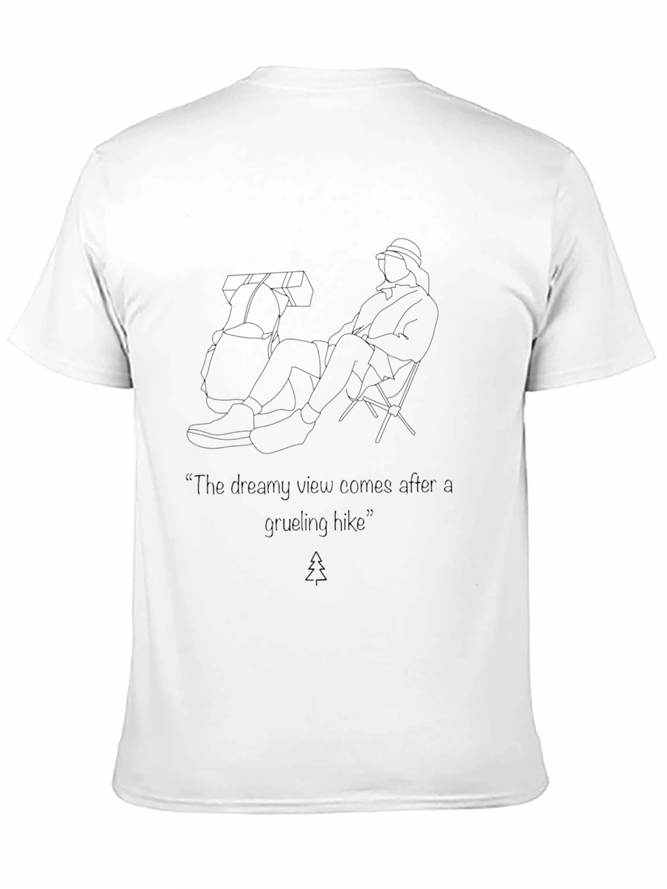 Dreamy View Hiking T-Shirt - Black