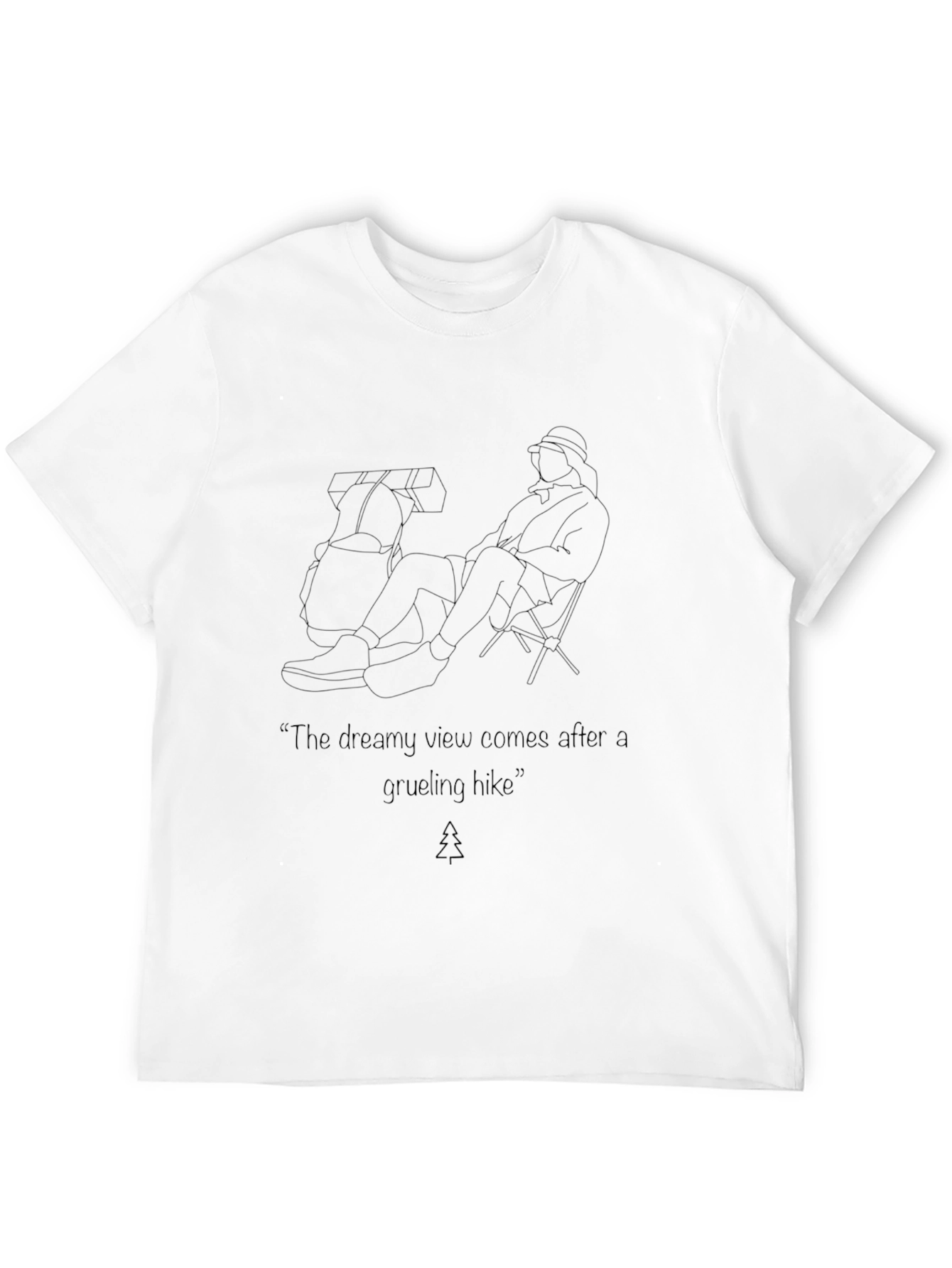 Dreamy View Hiking T-Shirt - Black