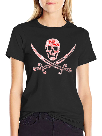 Pirate Skull & Swords Graphic T-Shirt