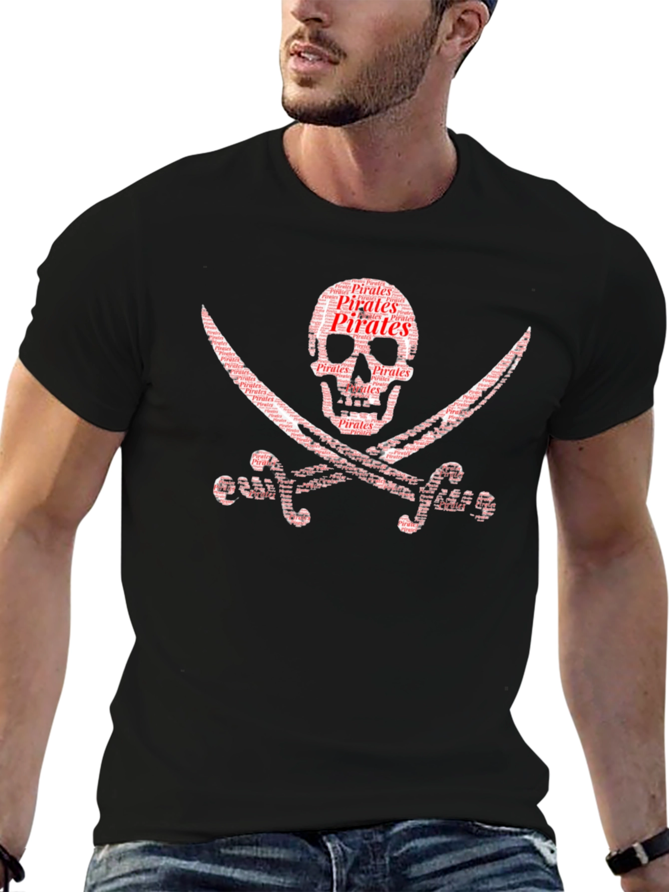 Pirate Skull & Swords Graphic T-Shirt