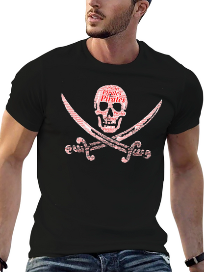 Pirate Skull & Swords Graphic T-Shirt