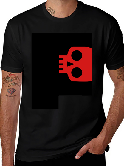 Skull Graphic Black T-Shirt - Modern Casual Style