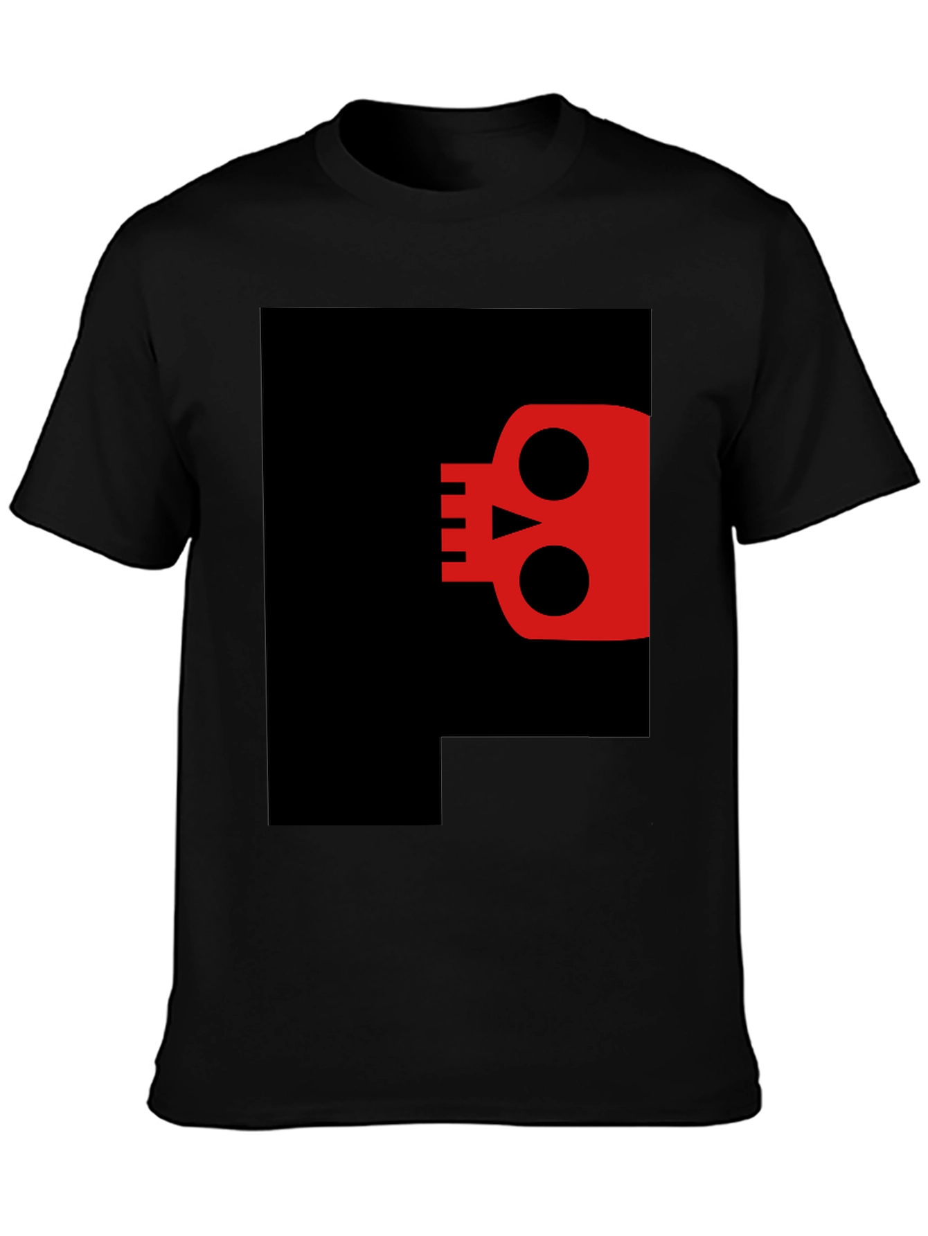 Skull Graphic Black T-Shirt - Modern Casual Style
