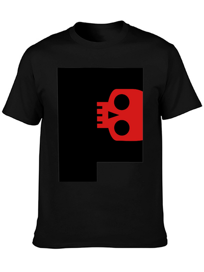 Skull Graphic Black T-Shirt - Modern Casual Style
