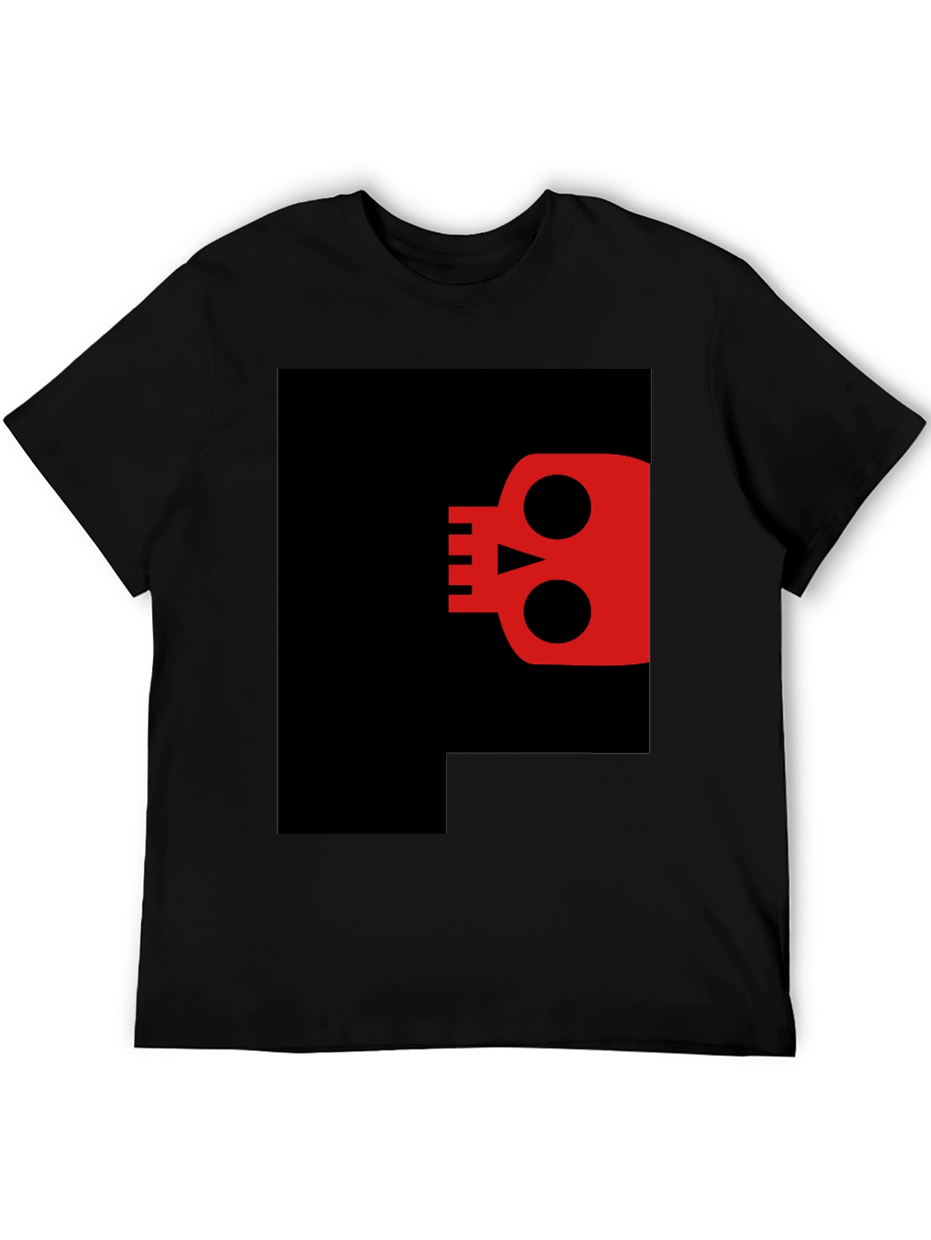 Skull Graphic Black T-Shirt - Modern Casual Style