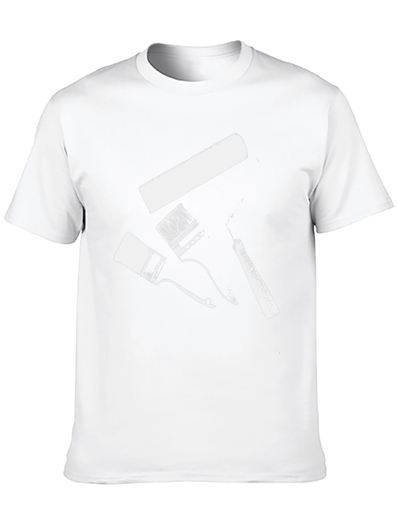 Paint Brush T-Shirt - Artistic Design Black