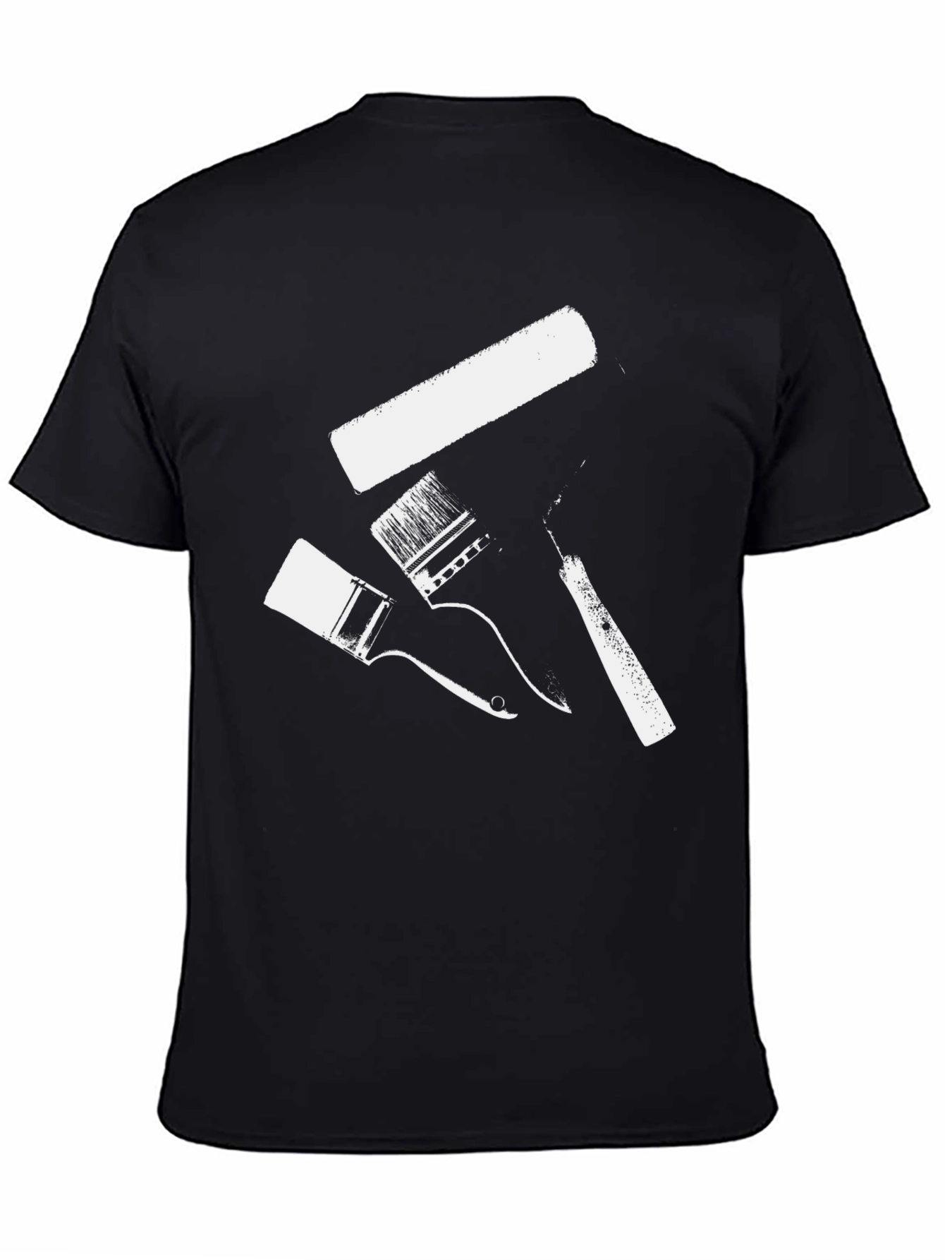 Paint Brush T-Shirt - Artistic Design Black