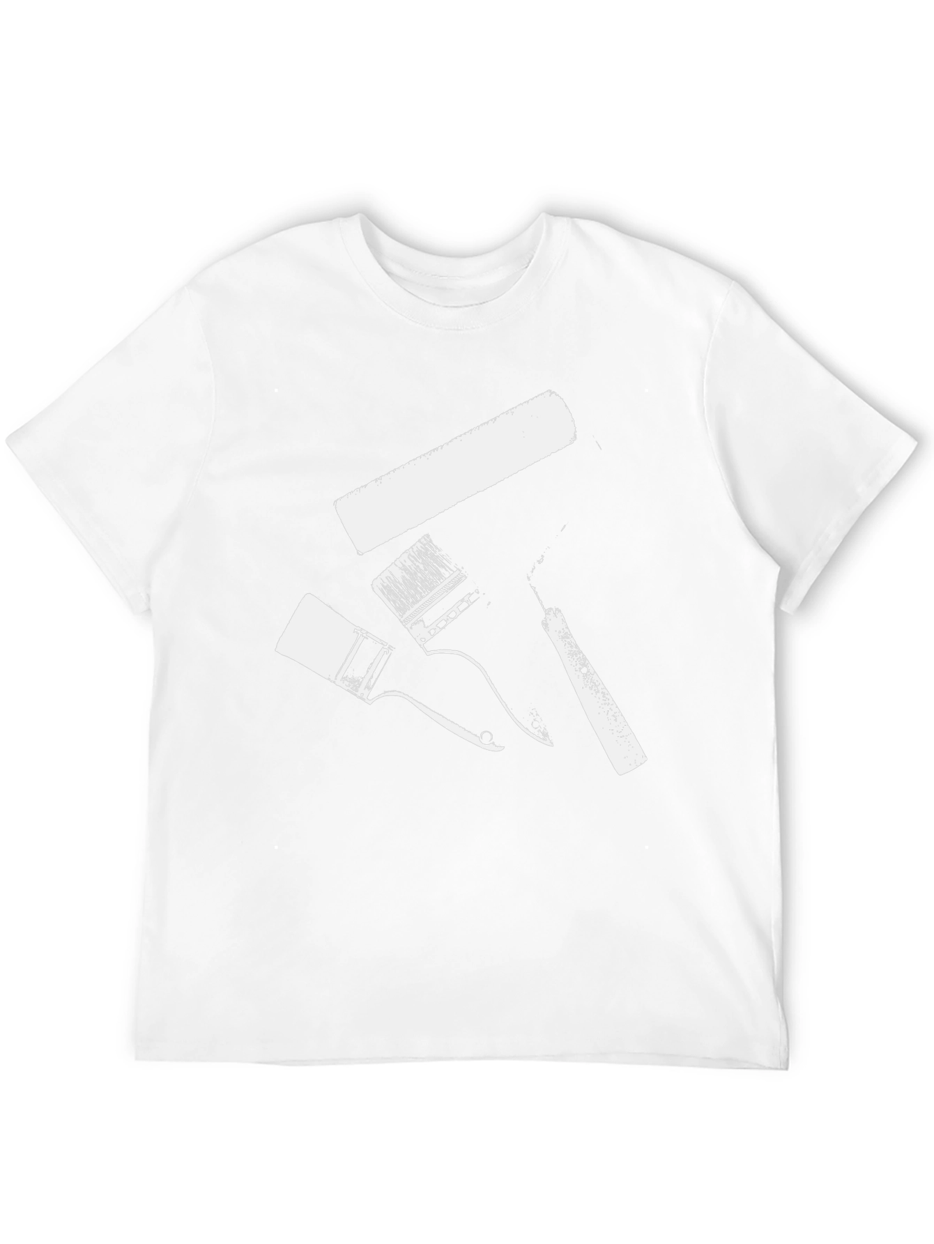 Paint Brush T-Shirt - Artistic Design Black