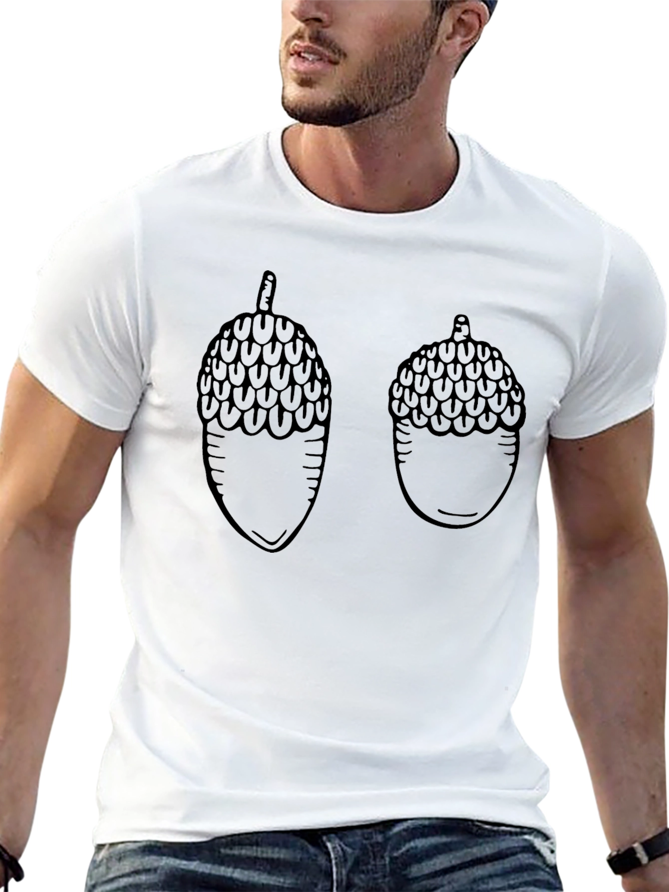 Acorn Graphic Print T-Shirt