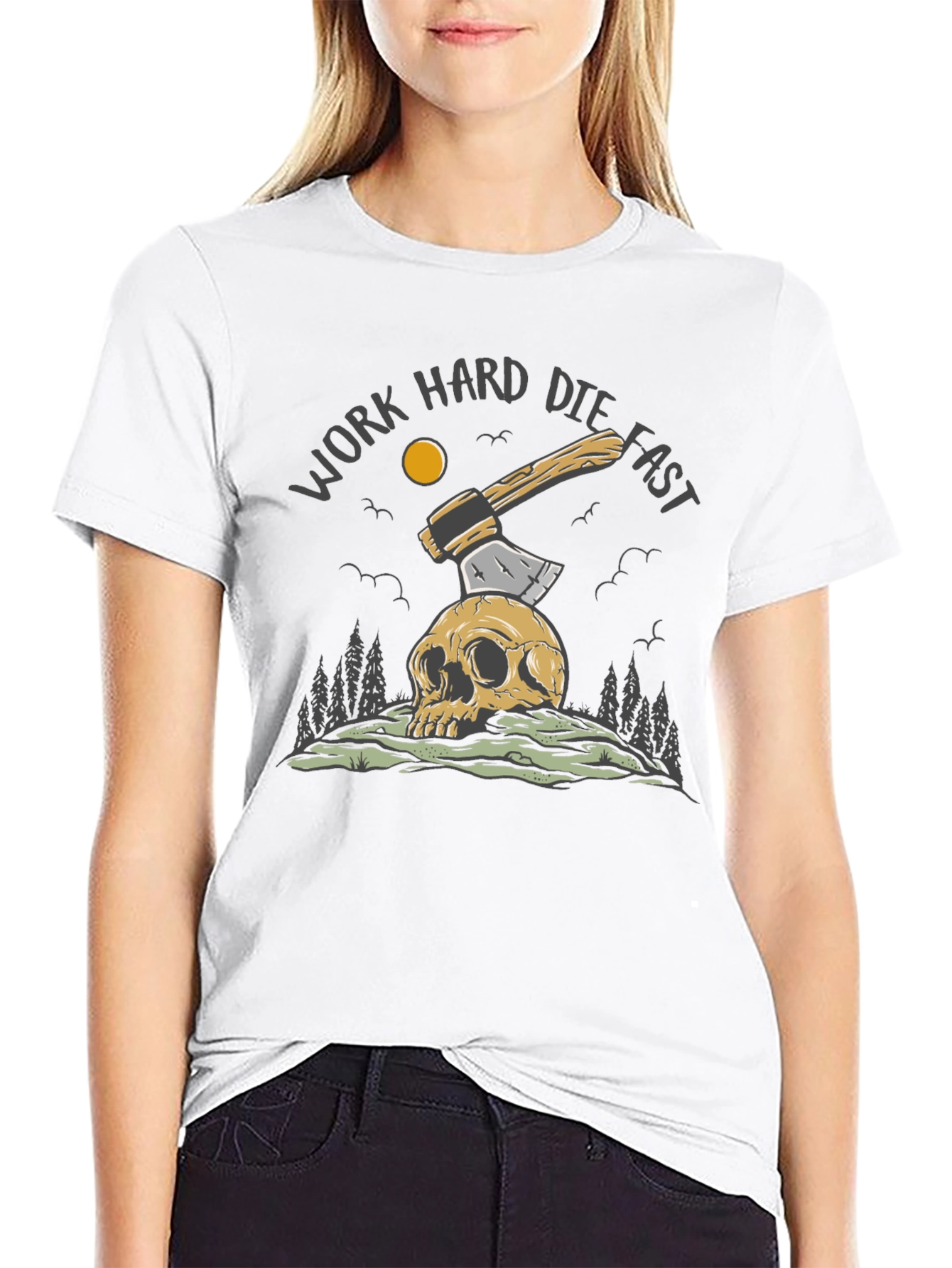 Work Hard Die Fast Graphic Tee
