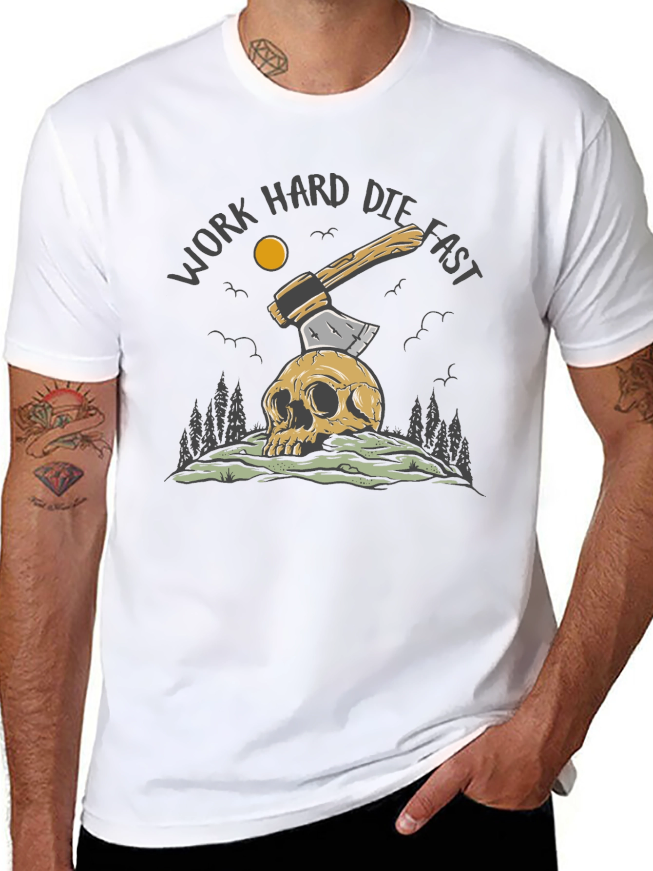 Work Hard Die Fast Graphic Tee