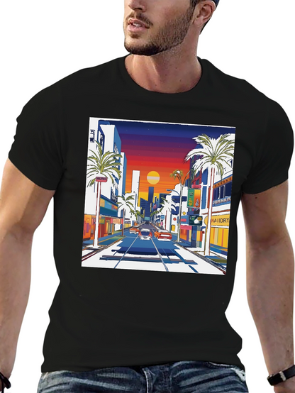 Retro Sunset Drive T-Shirt