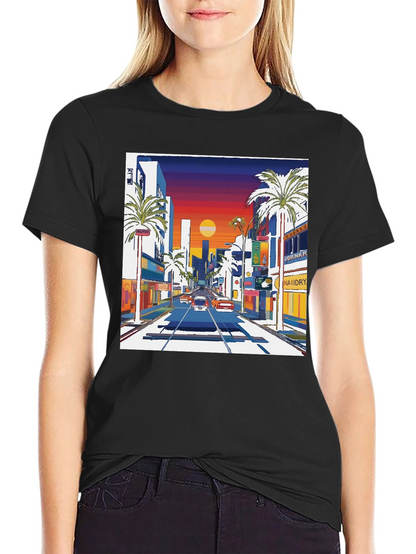 Retro Sunset Drive T-Shirt
