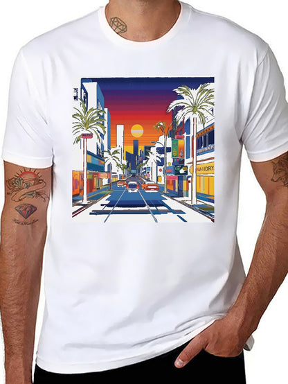 Retro Sunset Drive T-Shirt