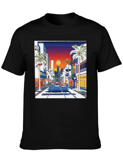 Retro Sunset Drive T-Shirt