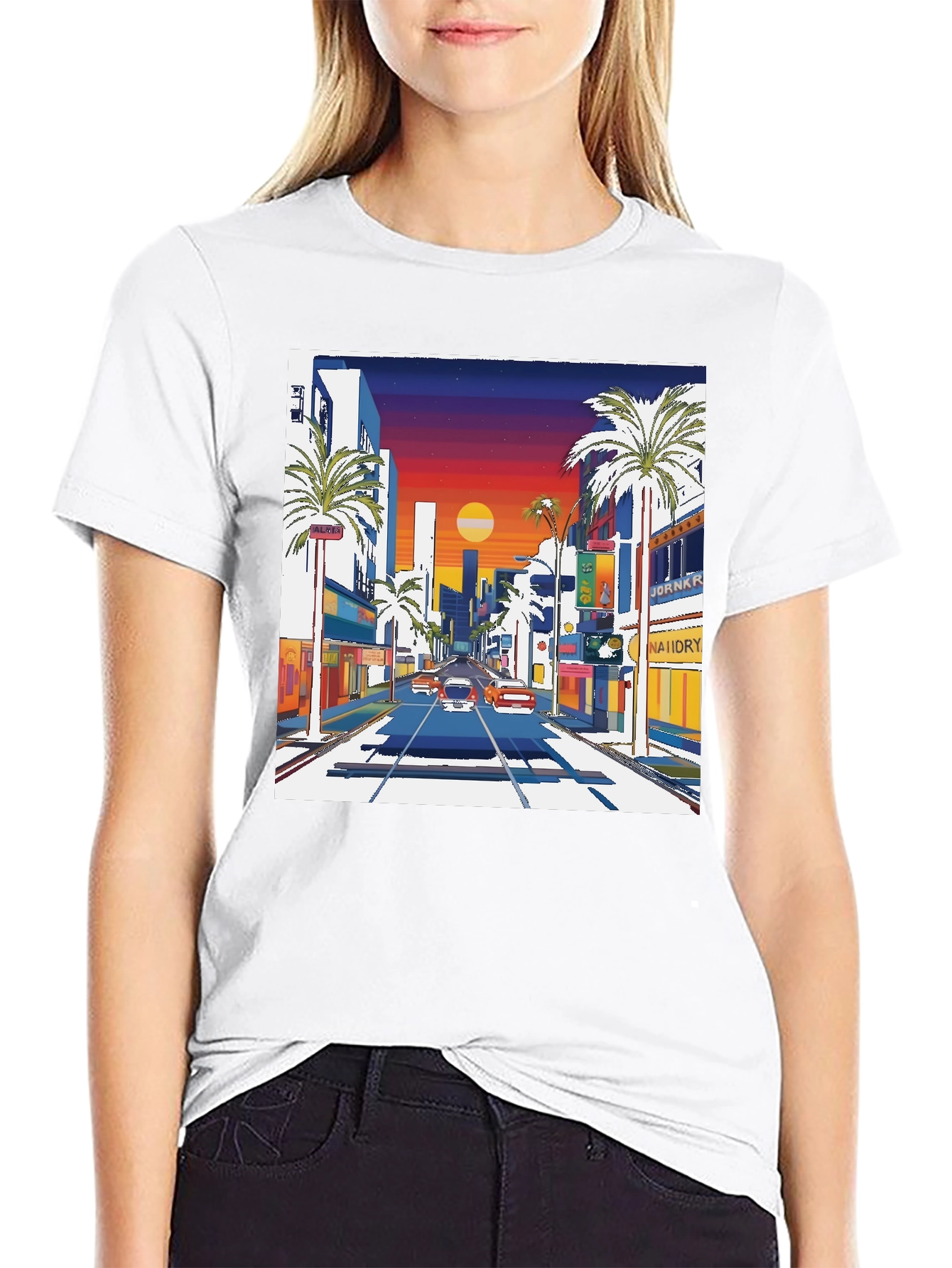 Retro Sunset Drive T-Shirt