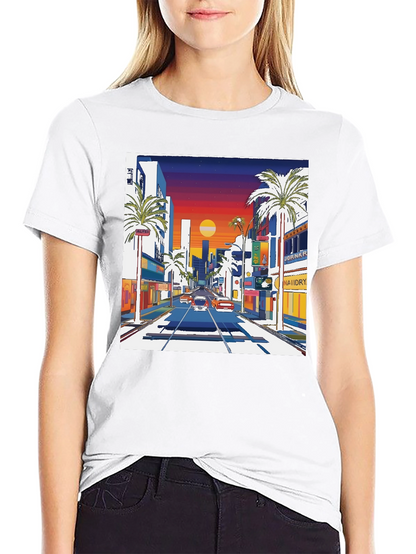 Retro Sunset Drive T-Shirt