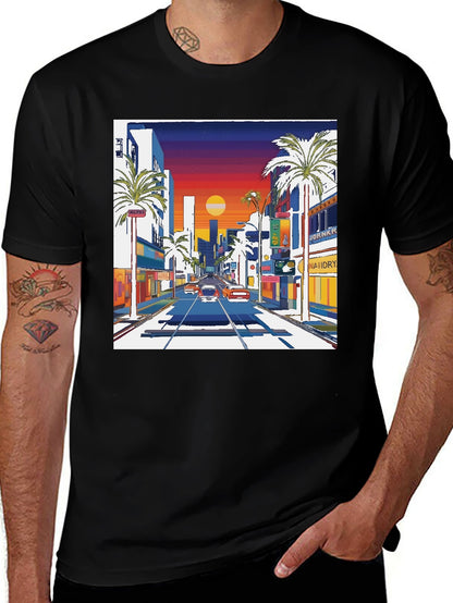 Retro Sunset Drive T-Shirt