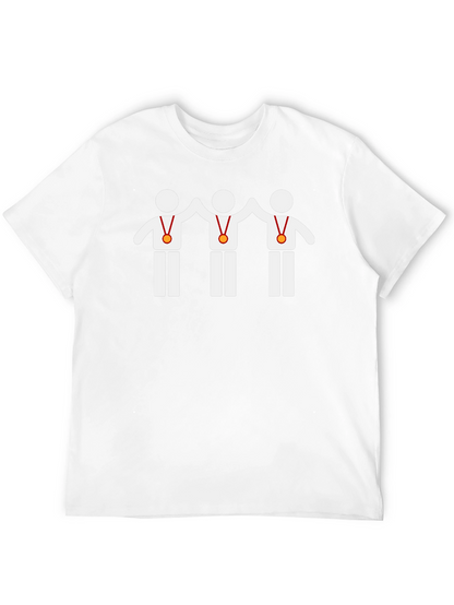 Winning Team Graphic Tee - Black Cotton T-Shirt