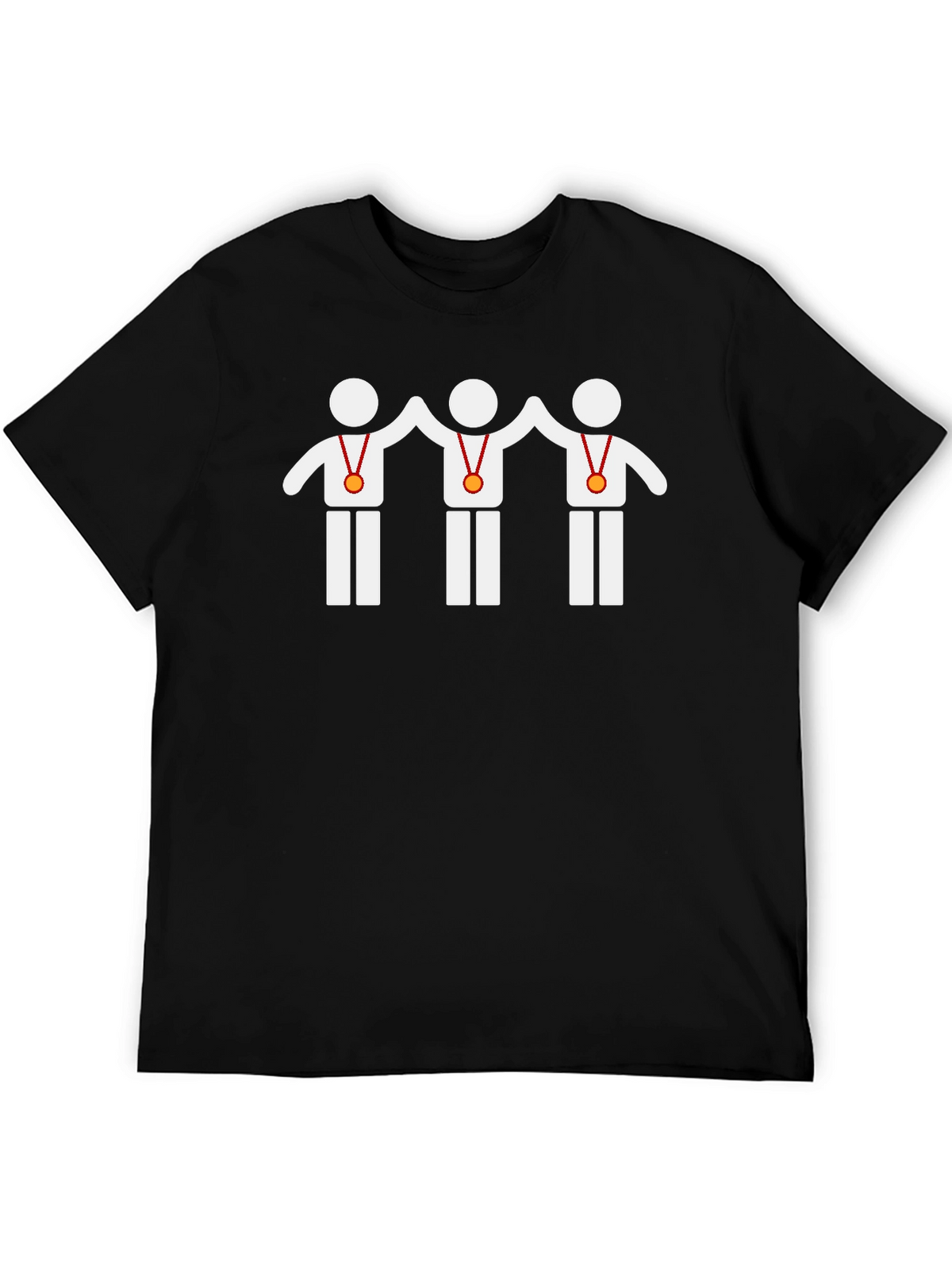 Winning Team Graphic Tee - Black Cotton T-Shirt