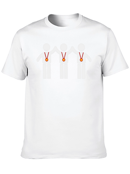 Winning Team Graphic Tee - Black Cotton T-Shirt