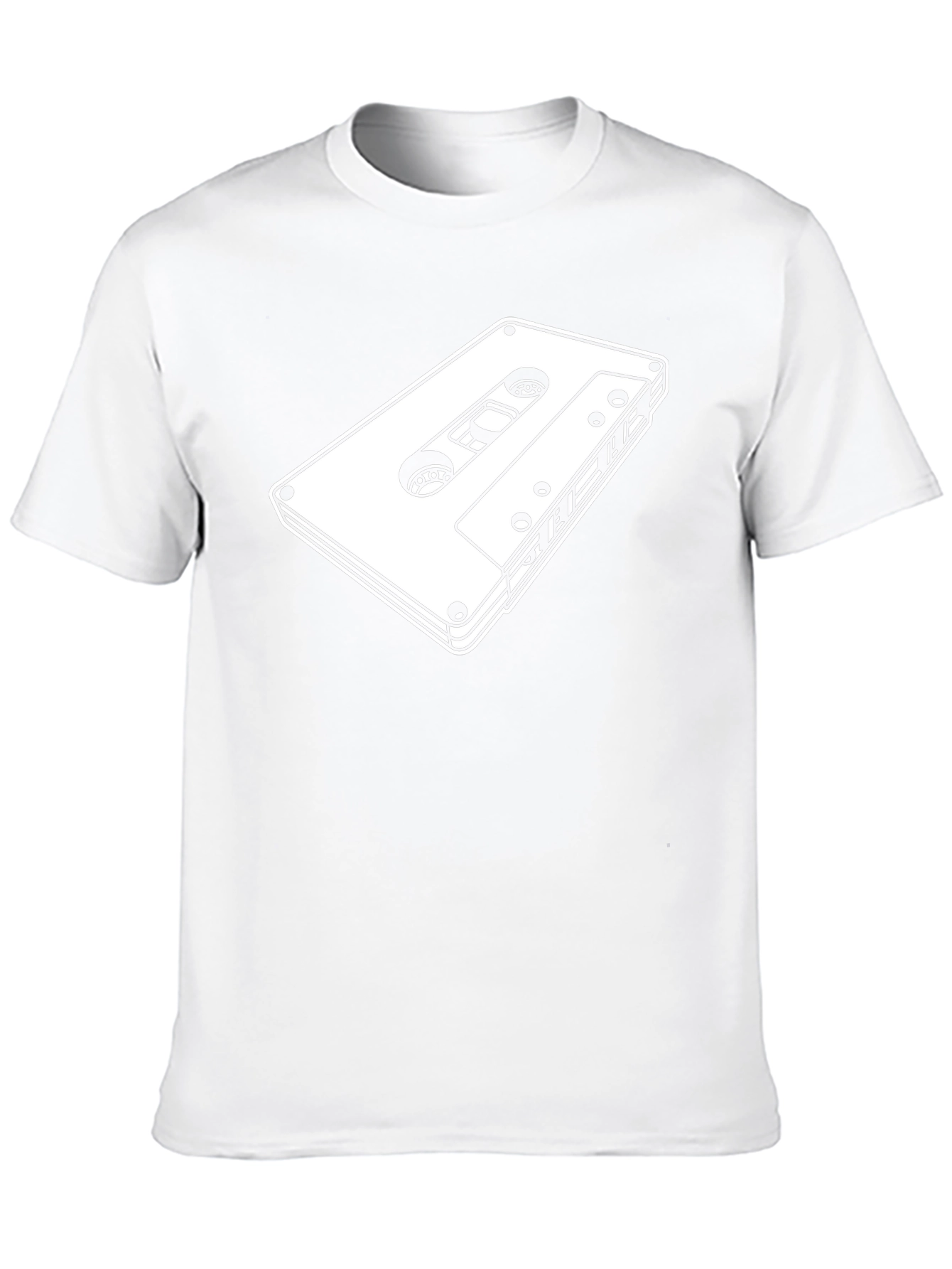 Retro Cassette Tape Graphic Tee - Black
