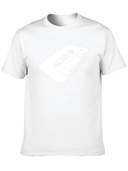 Retro Cassette Tape Graphic Tee - Black
