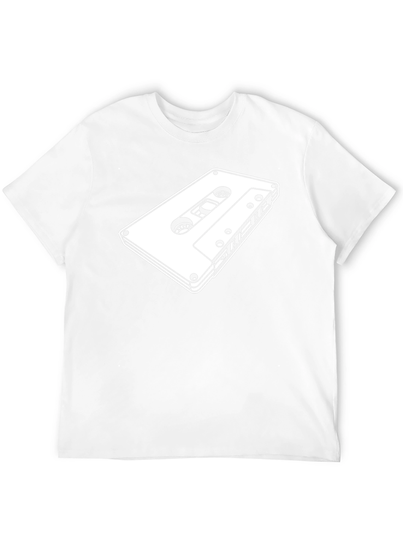 Retro Cassette Tape Graphic Tee - Black