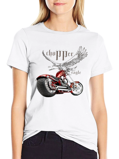 Chopper Eagle Graphic Black T-Shirt