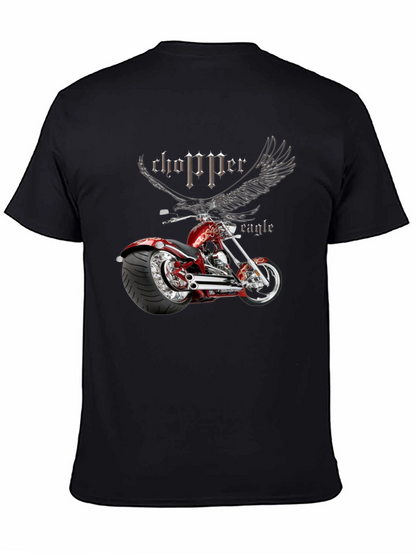 Chopper Eagle Graphic Black T-Shirt