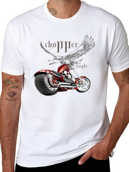 Chopper Eagle Graphic Black T-Shirt