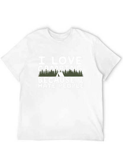 I Love Camping Because I Hate People T-Shirt