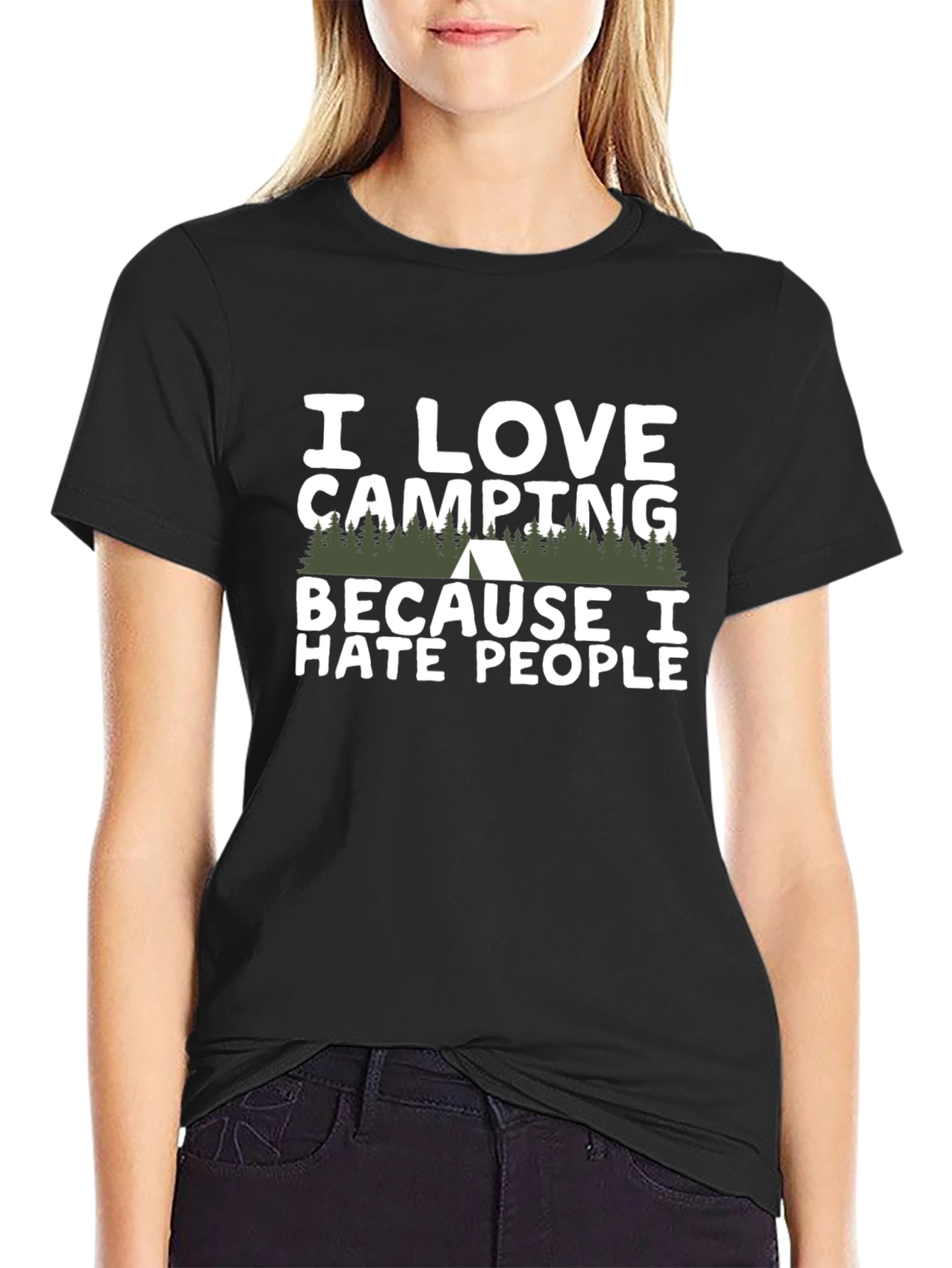 I Love Camping Because I Hate People T-Shirt