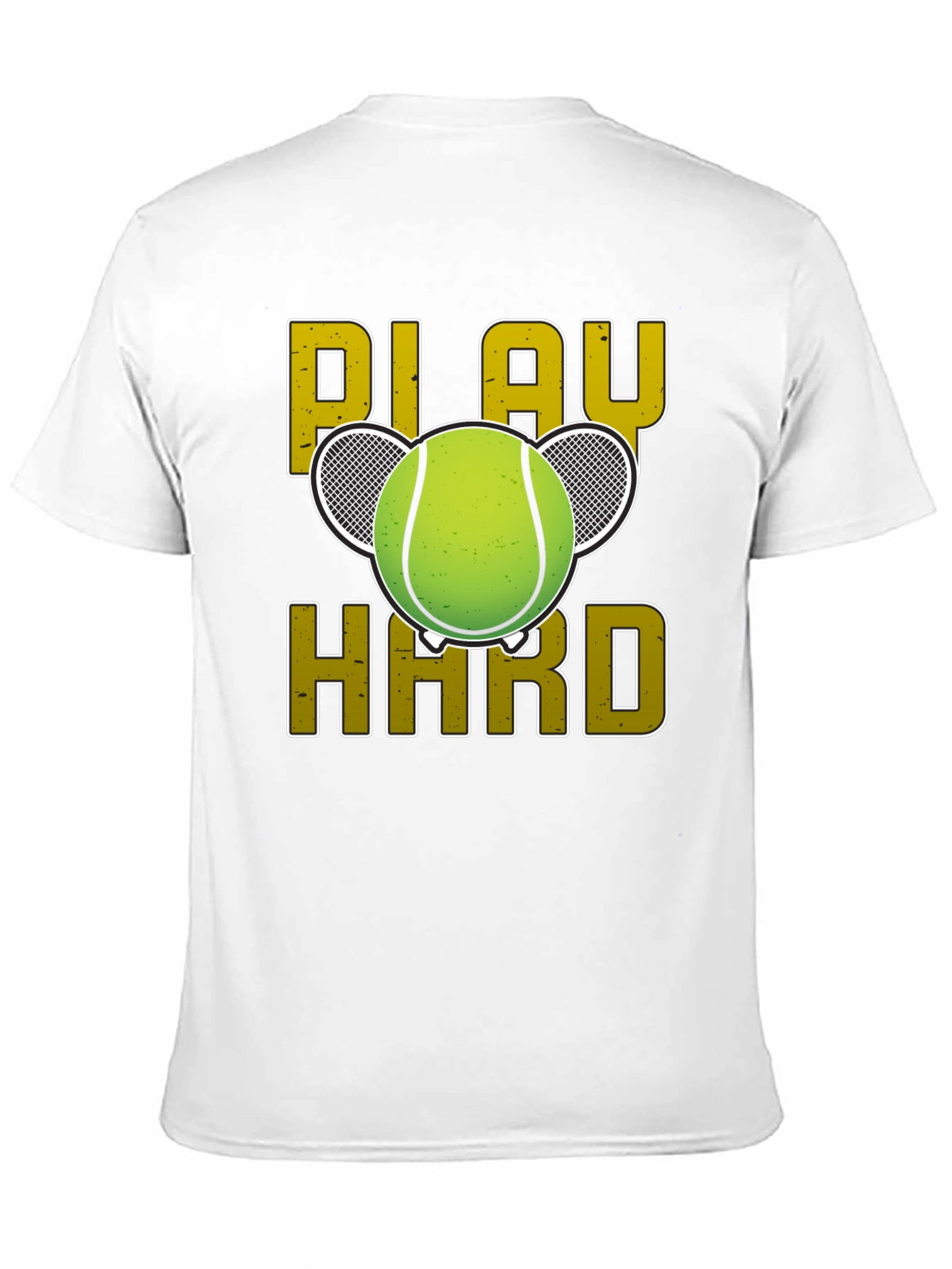 Play Hard Tennis Graphic Tee - Black